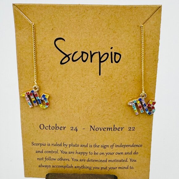 Scorpio Rainbow Earrings - Picture 1 of 1